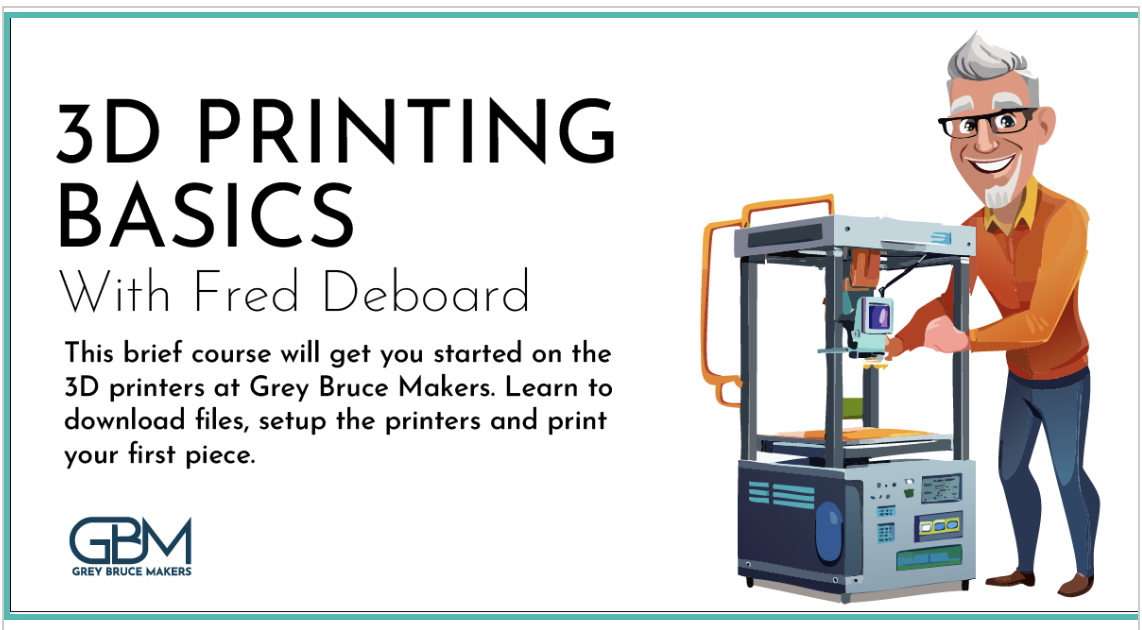 Event image 3D Printing Basics w/ Fred DeBoard - April 15th
